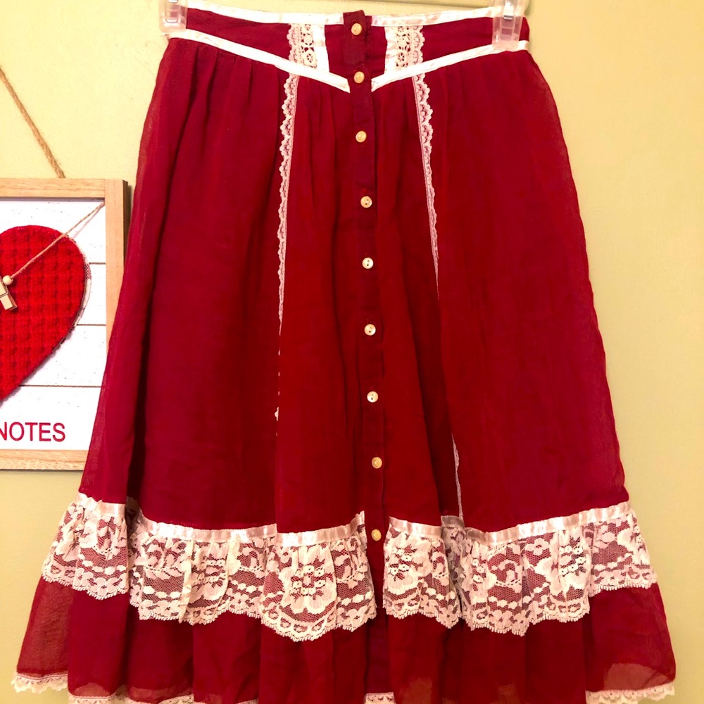 Jessica's Gunnies San Francisco Gunne Sax Skirt hippie prairie girls Kids Sz 10